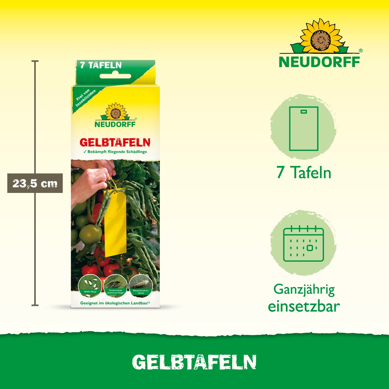 Gelbtafeln: Klebrige Insektenfallen