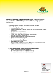 Neudorff Checkliste Pflanzenschutzmittel