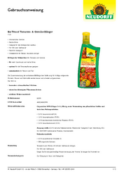 BioTrissol Tomaten- und GemüseDünger